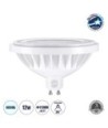 GLOBOSTAR® SPOTAR 60123 Σποτ GU10 AR111 LED 12W 1200lm 36° AC 220-240V IP20 Ψυχρό Λευκό 6000K - Μ11 x Π11 x Υ6.6cm - 3 Χρόνια Εγγύηση